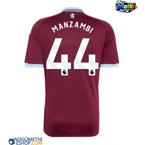 Moški Nogometni dresi Aston Villa Johan Manzambi #44 Domači 2026-27 Kratek Rokav